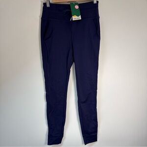 Halara Cloudful Air High Waisted Drawstring SidePocket Navy Joggers Size S NWT